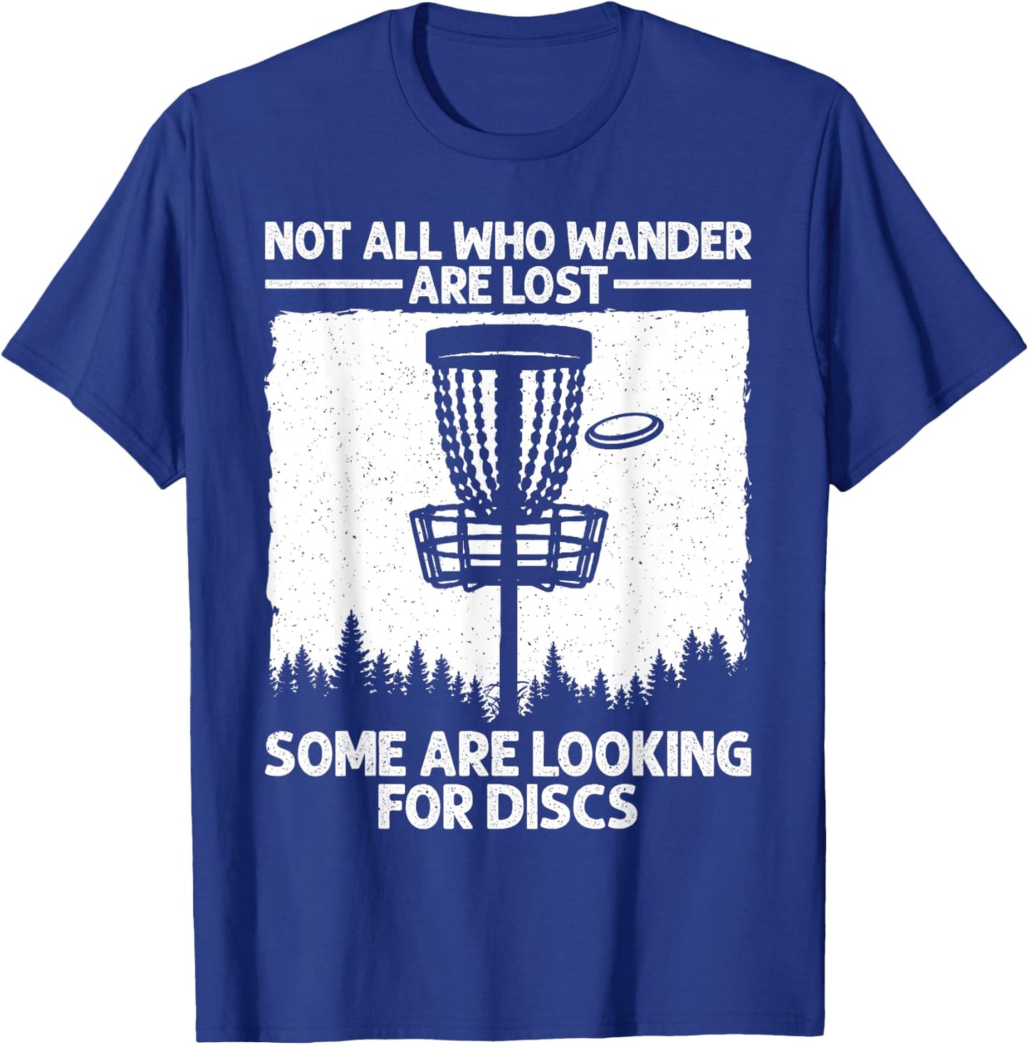 Funny Disc Golf Art Women Kids Disc Golfer Disc Golf T-Shirt - T-Shirt | Royal