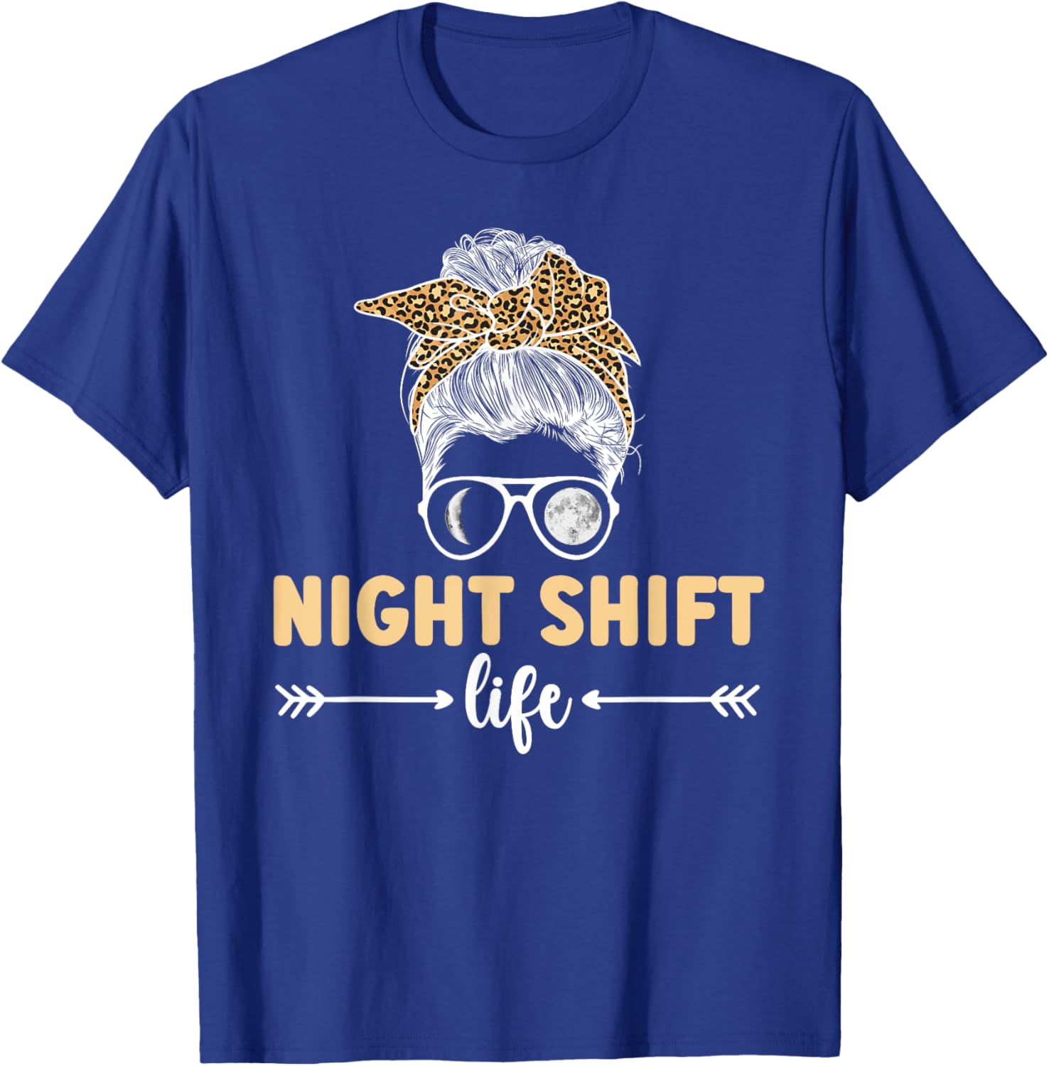 Night Shift Life Night Shift Worker Overnight Worker T-Shirt - T-Shirt | Royal