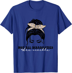Not all disabilities are visible, inclusion awareness T-Shirt - T-Shirt | Royal