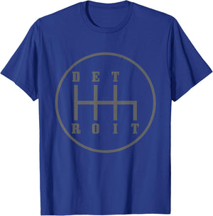 Detroit Michigan Motor City Pride Vintage T-Shirt - T-Shirt | Royal