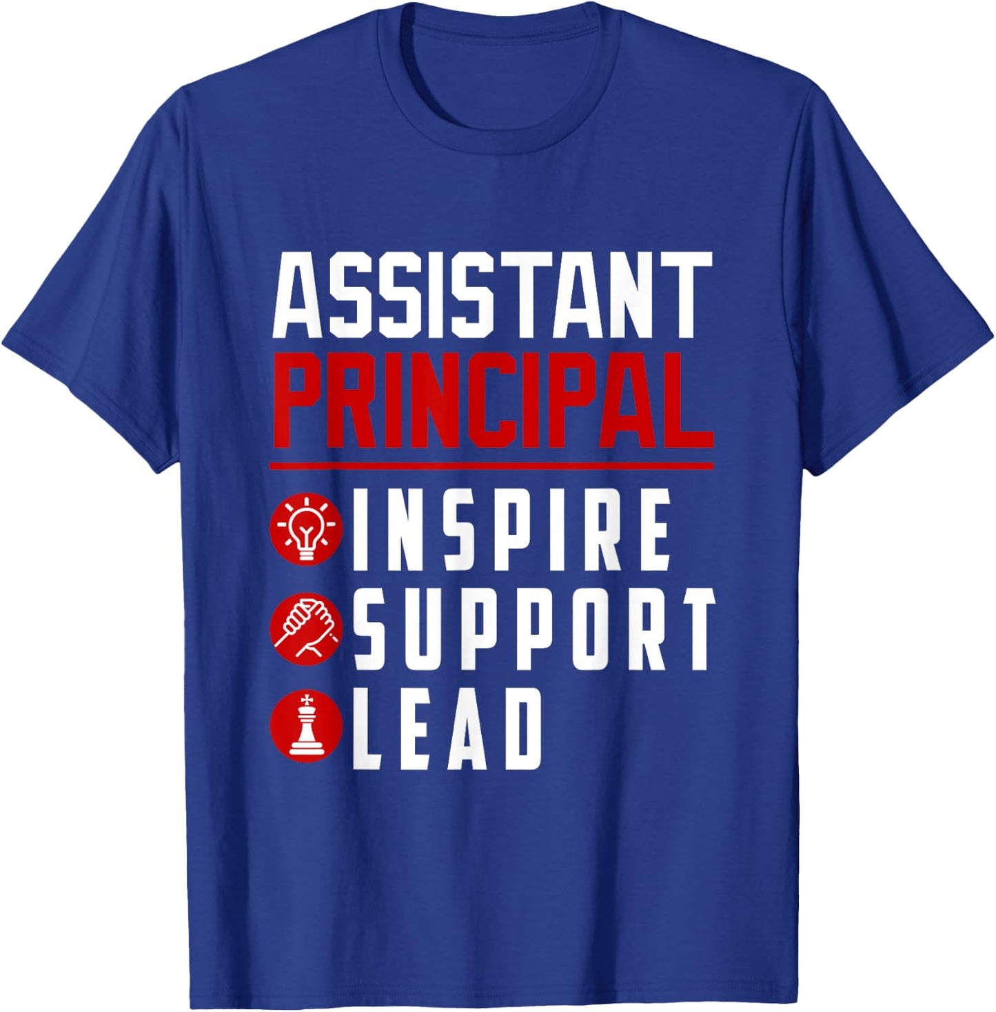 Vintage Assistant Principal Inspire Support Lead Profession T-Shirt - T-Shirt | Royal