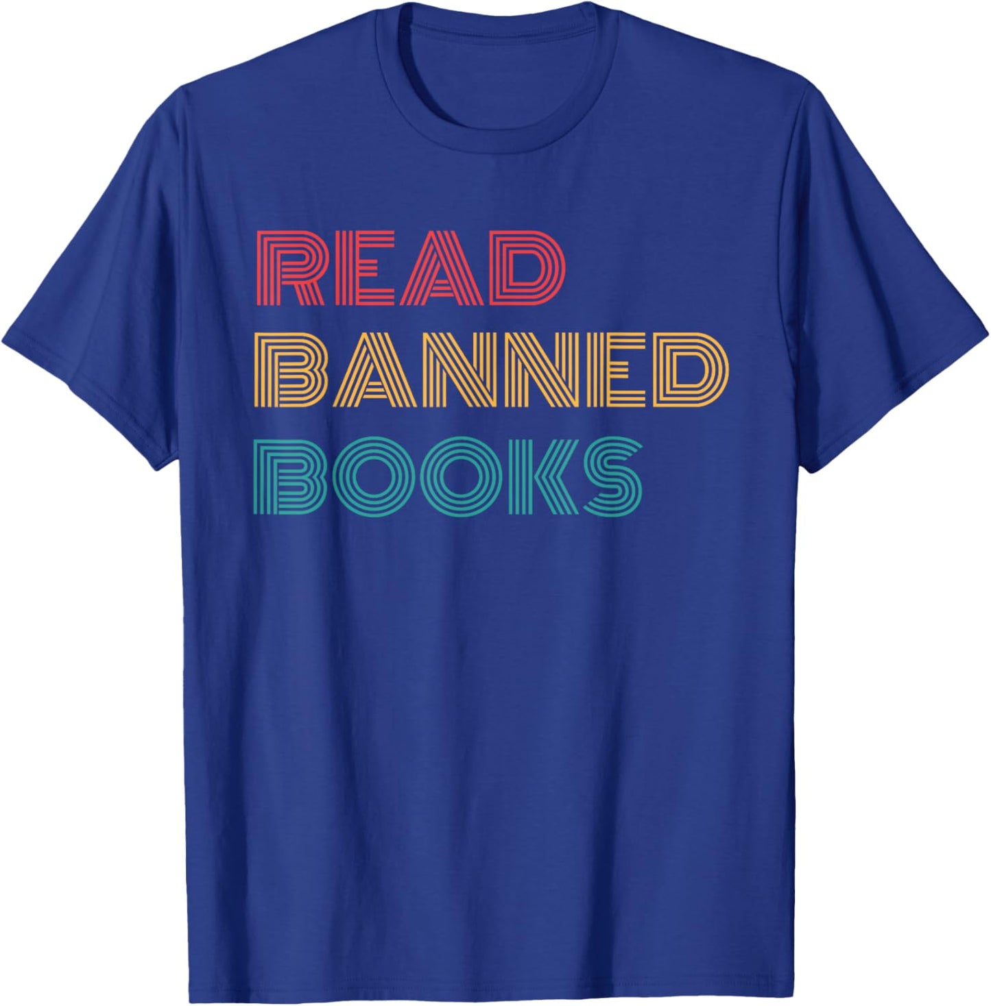 Retro Vintage Read Banned Books T-Shirt - T-Shirt | Royal