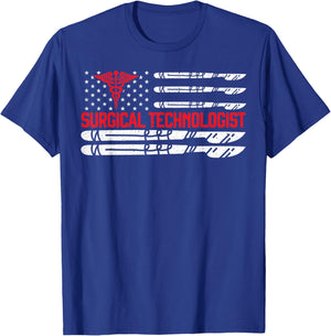 Surgical Technologist Surgical Tech Surgery Scrub Tech T-Shirt - T-Shirt | Royal