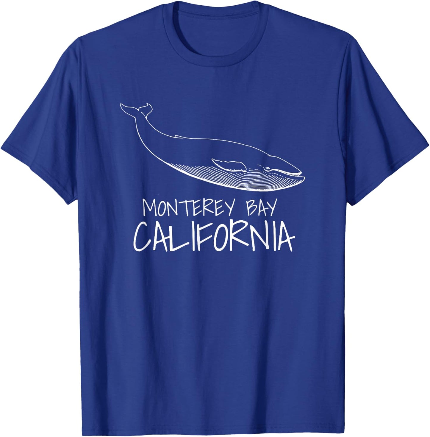 MONTEREY BAY CALIFORNIA Whale Watching T-Shirt - T-Shirt | Royal