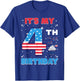 It's My 4th Birthday USA 4th Of July 4 Years Old Girls Boys T-Shirt - T-Shirt | Royal