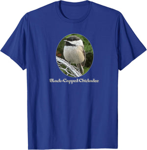 Black Capped Chickadee T-Shirt - T-Shirt | Royal