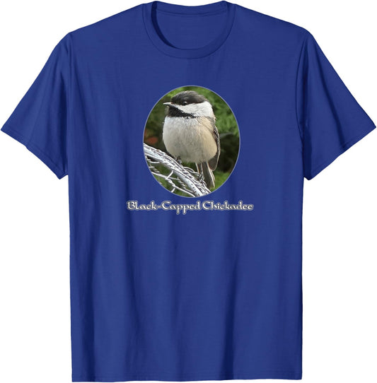 Black Capped Chickadee T-Shirt - T-Shirt | Royal
