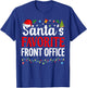 Santa’s Favorite Front Office Cool Christmas Office Staff T-Shirt - T-Shirt | Royal