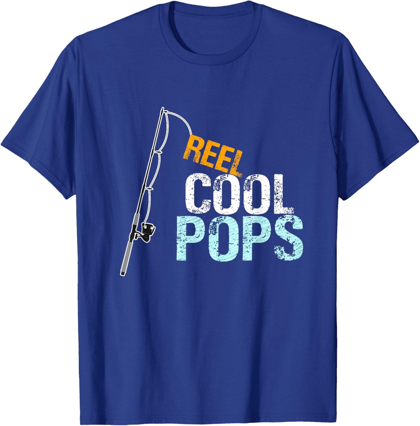 Pops Gift from Granddaughter Grandson Reel Cool Pops T-Shirt - T-Shirt | Royal