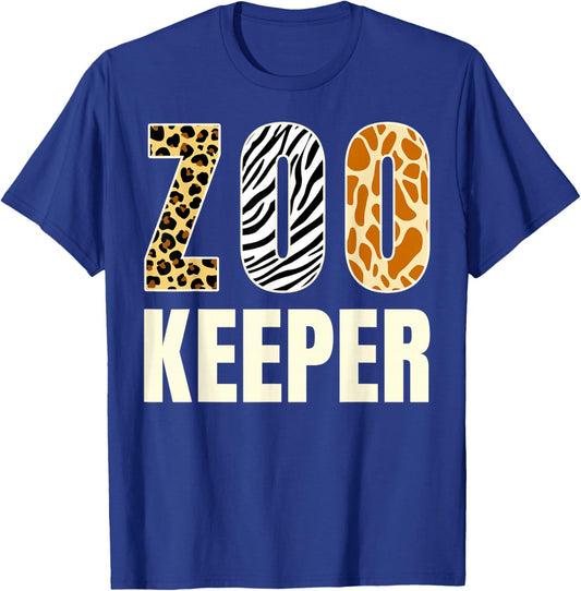Zookeeper Zoo Animals Savanna Safari Funny Halloween Costume T-Shirt - T-Shirt | Royal