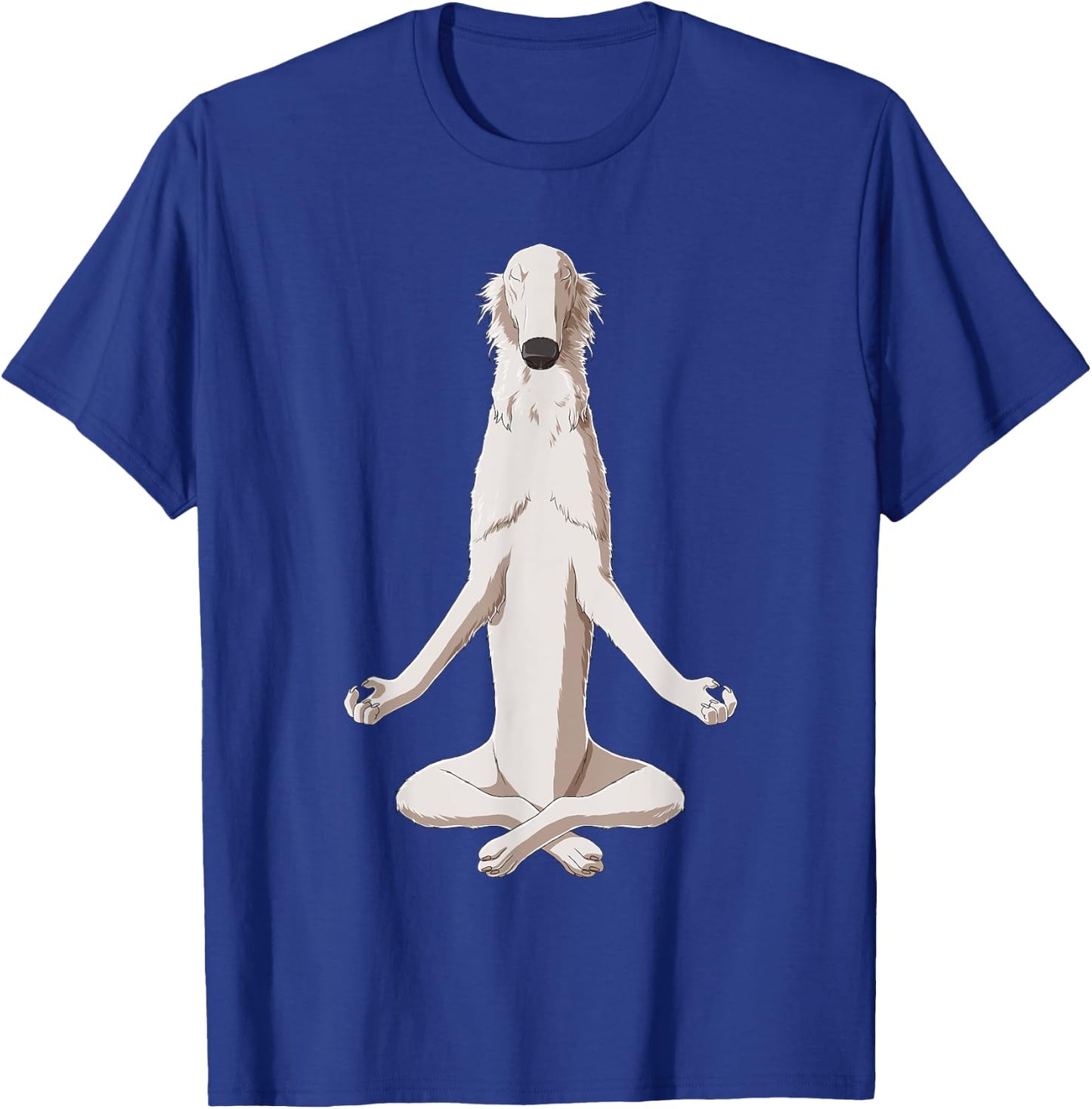 Yoga Dog Borzoi T-Shirt - T-Shirt | Royal