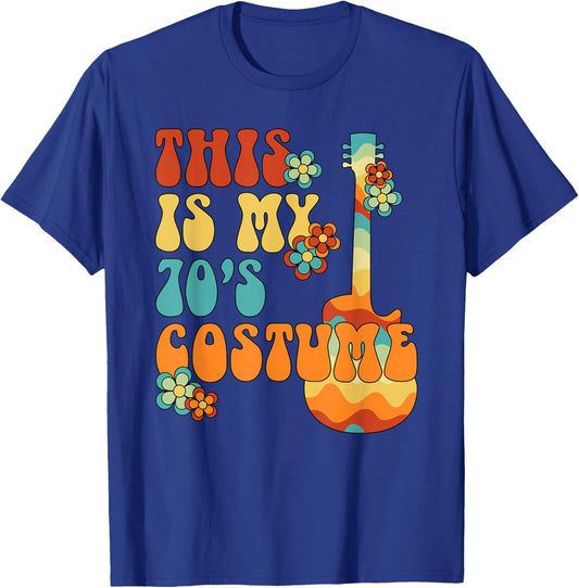 This Is My 70's Costume 70s Party Outfit Groovy Hippie Style T-Shirt - T-Shirt | Royal
