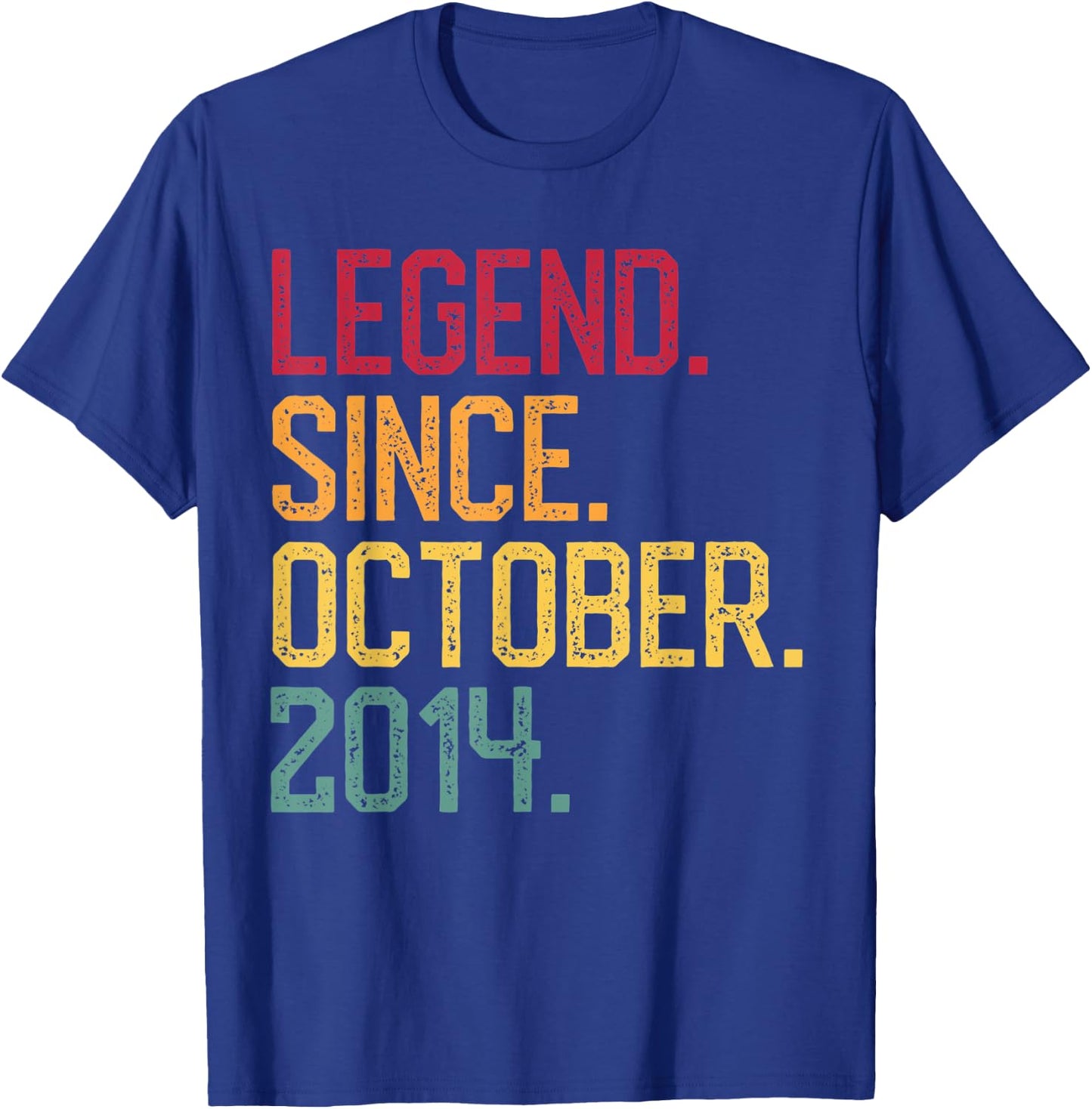 Legend Since October 2014 6th Birthday Gift 6 Years Old T-Shirt - T-Shirt | Royal