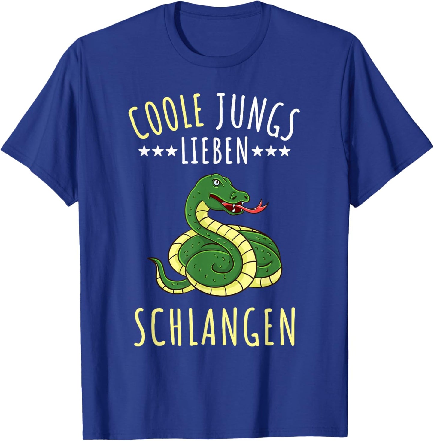 Coole Jungs lieben Schlangen Geschenk T-Shirt - T-Shirt | Royal