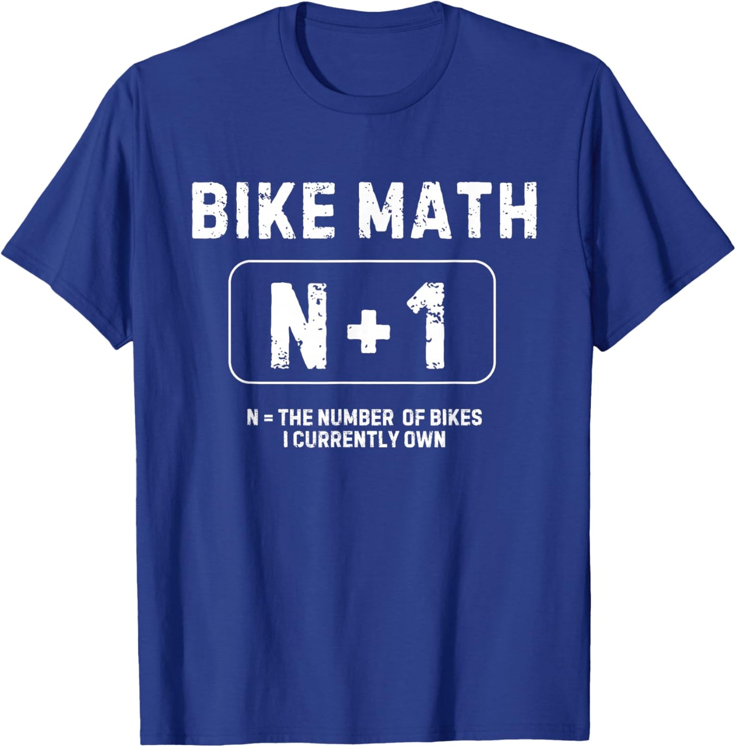 Bike Math N+1 Funny Cycling T-Shirt - T-Shirt | Royal