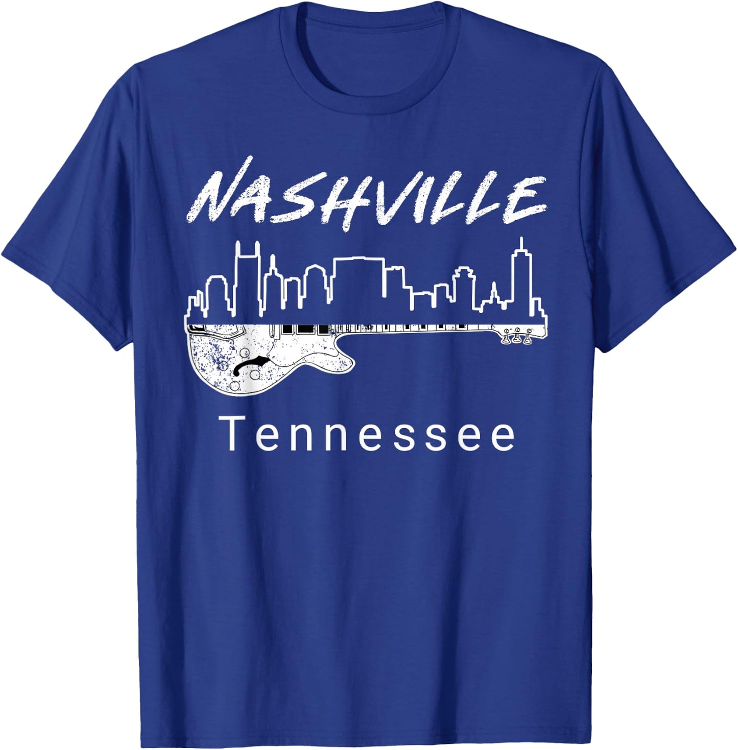 Souvenir Shirts from Nashville Tn Guitar Nashville Gifts T-Shirt - T-Shirt | Royal