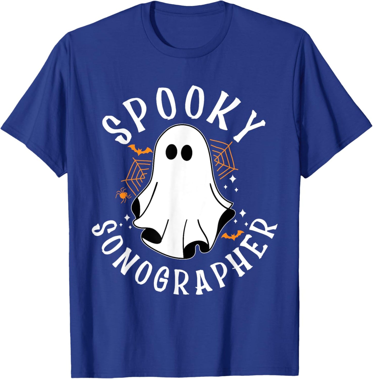 Spooky Sonographer, Halloween Sonography, Ultrasound Tech T-Shirt - T-Shirt | Royal