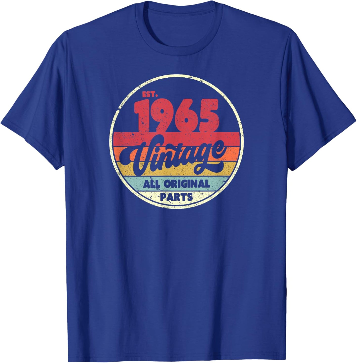 1965 Vintage Shirt, Birthday Gift . Retro Style T-Shirt - T-Shirt | Royal