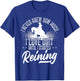 Sliding Stop Reining Horse Equestrian Western Riding T-Shirt - T-Shirt | Royal