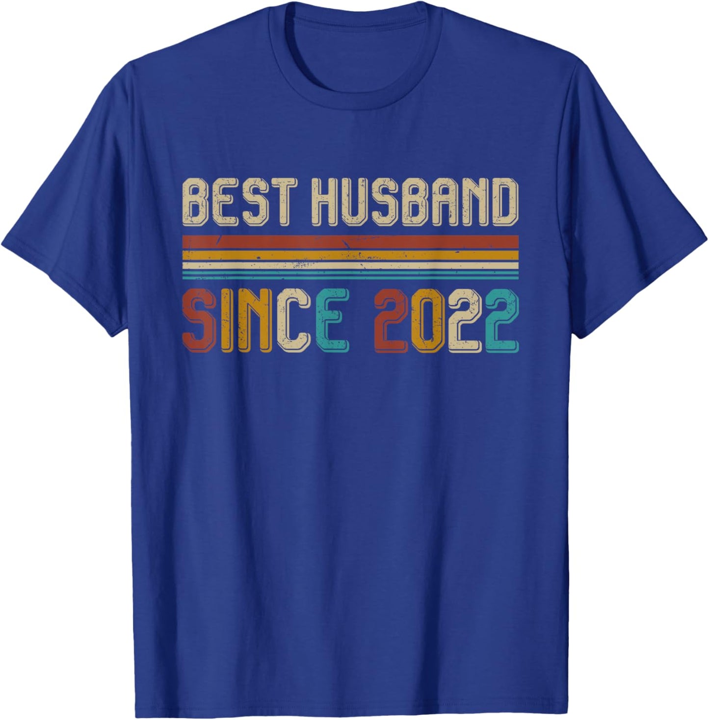 3rd Wedding Anniversary - Best Husband Since 2022 T-Shirt - T-Shirt | Royal
