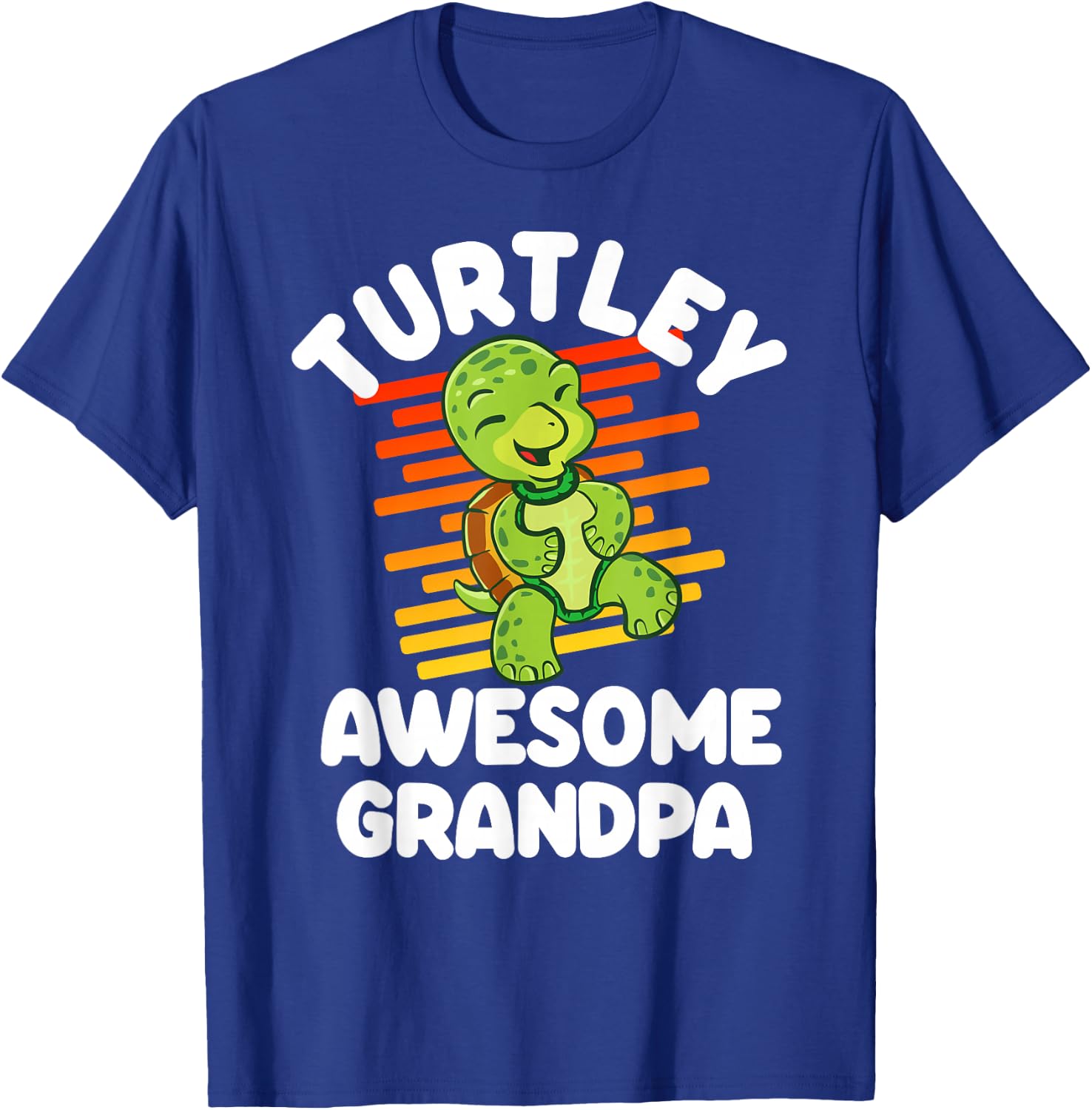 Turtley Awesome Grandpa Cute Turtle Totally Awesome Gift T-Shirt - T-Shirt | Royal