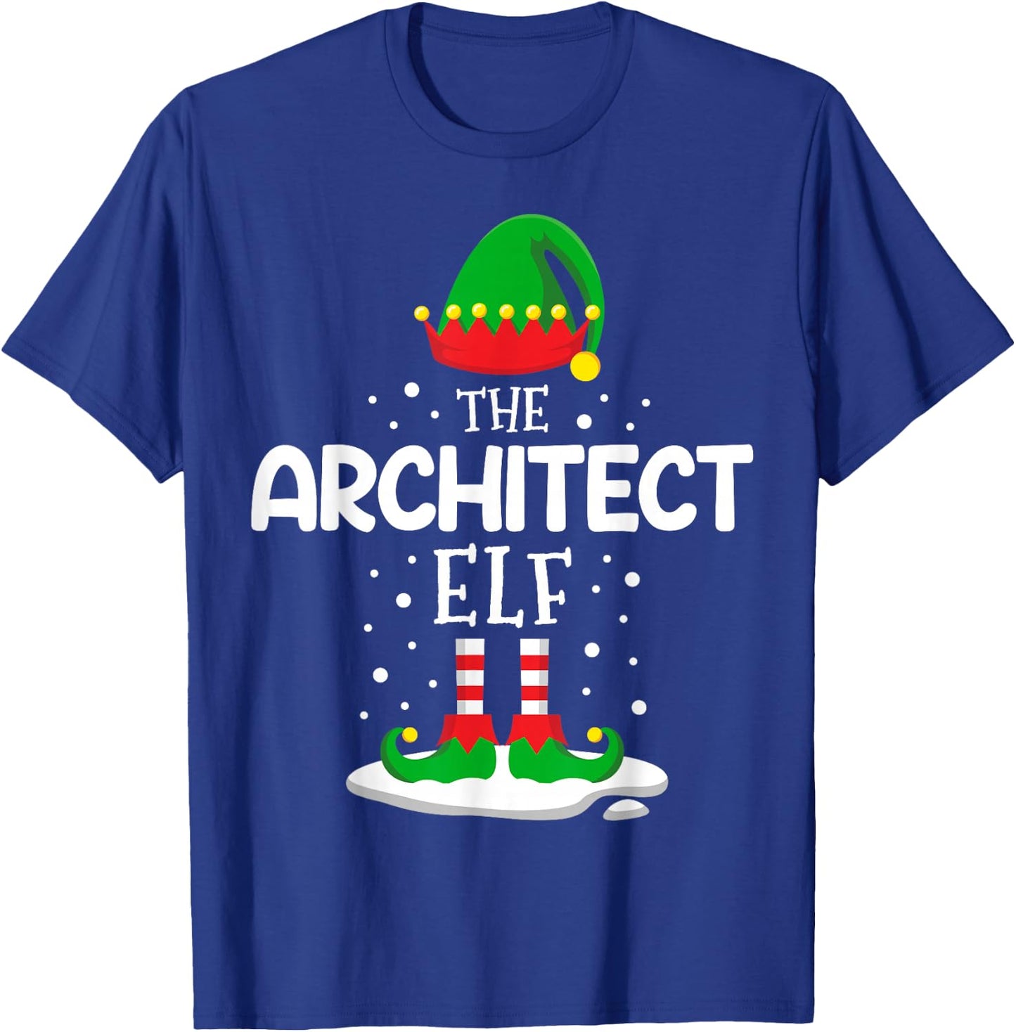 The Architect Elf Christmas Family Matching Outfit Xmas T-Shirt - T-Shirt | Royal