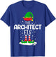 The Architect Elf Christmas Family Matching Outfit Xmas T-Shirt - T-Shirt | Royal