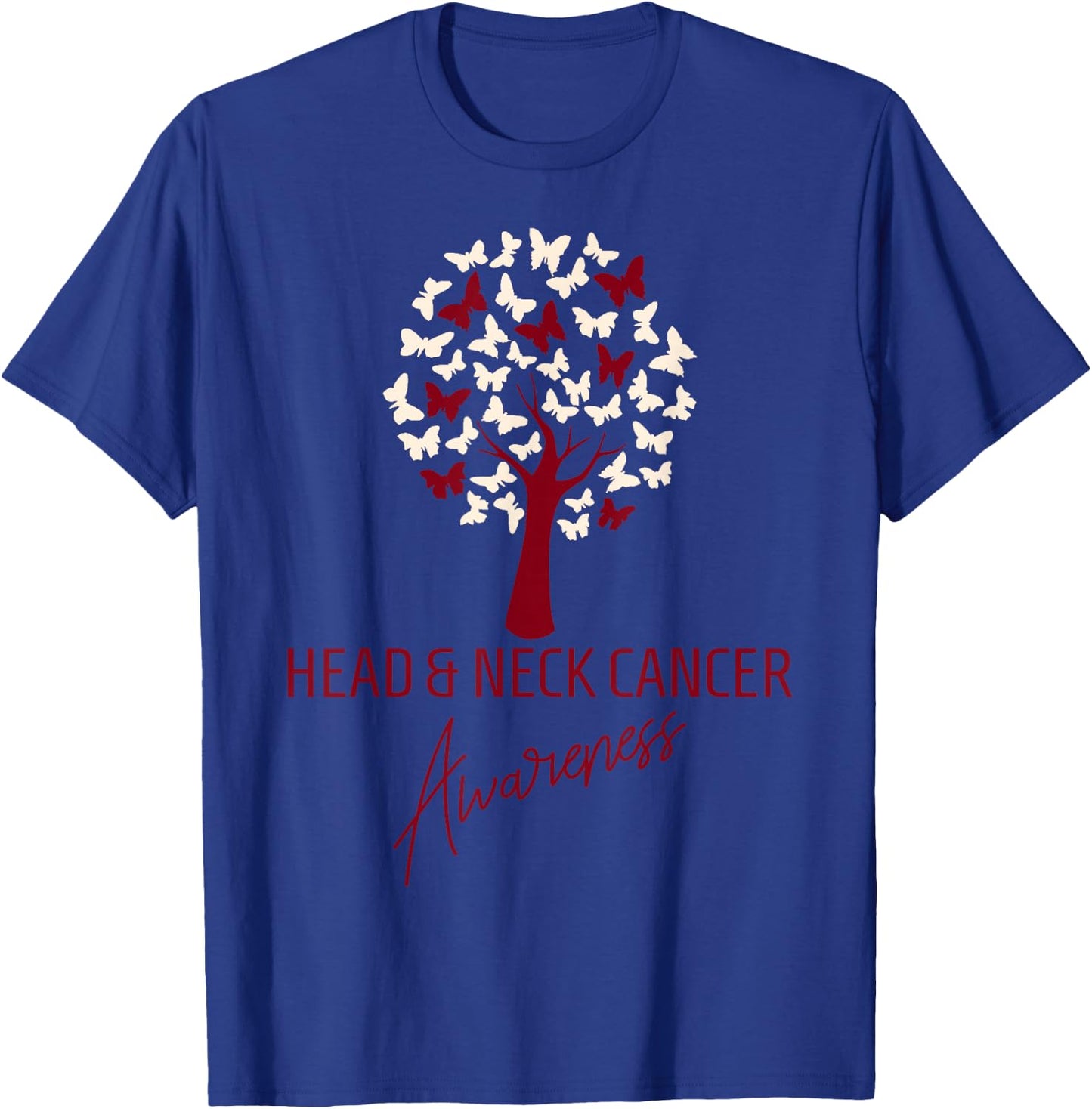 Oral Head Neck Cancer Awareness T-Shirt - T-Shirt | Royal