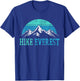 Hike Hiking Hiker Mountain Mount Everest Retro Vintage Gift T-Shirt - T-Shirt | Royal