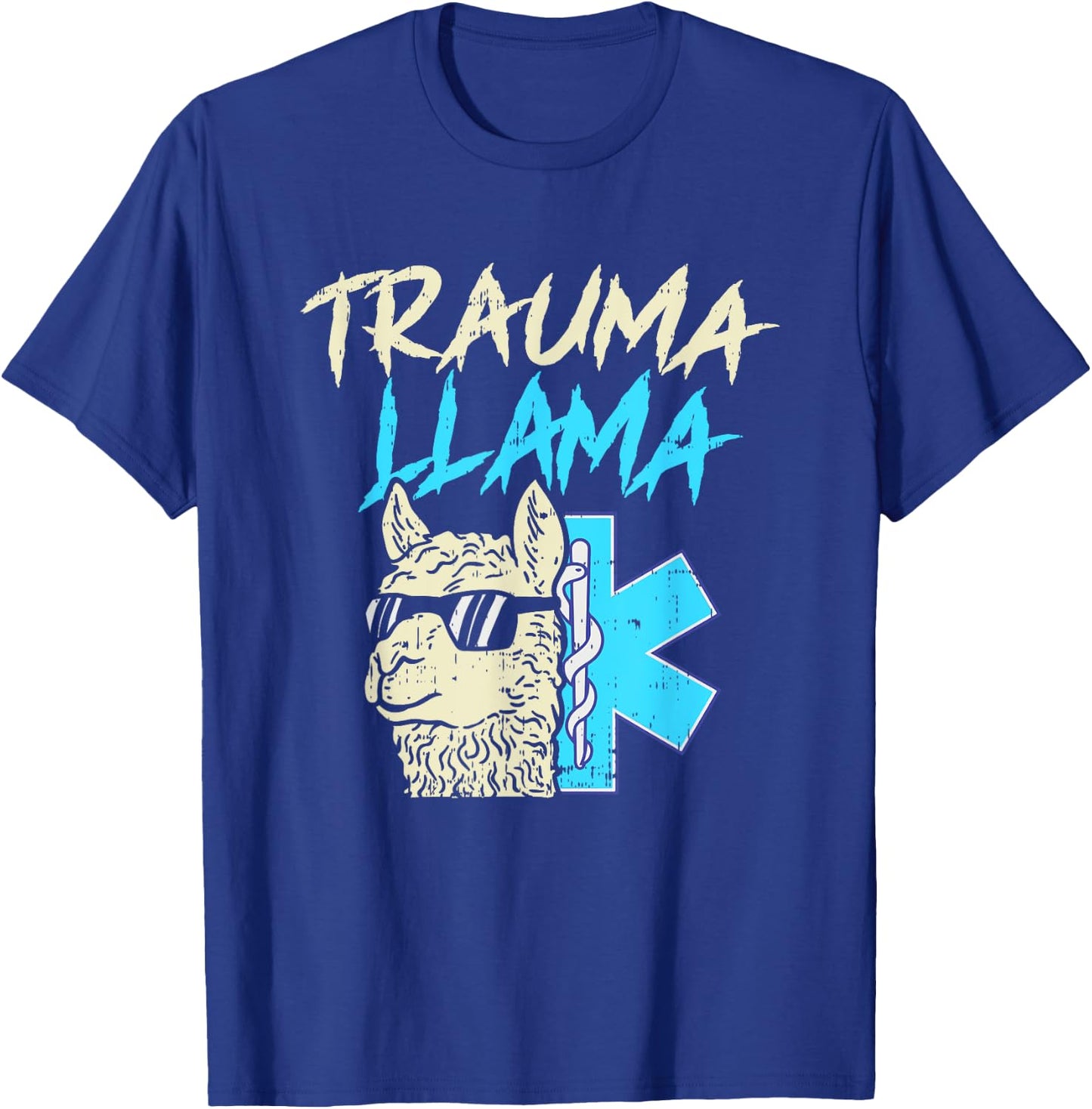Boys Girls Trauma llama, Funny EMT design, Paramedic gift T-Shirt - T-Shirt | Royal