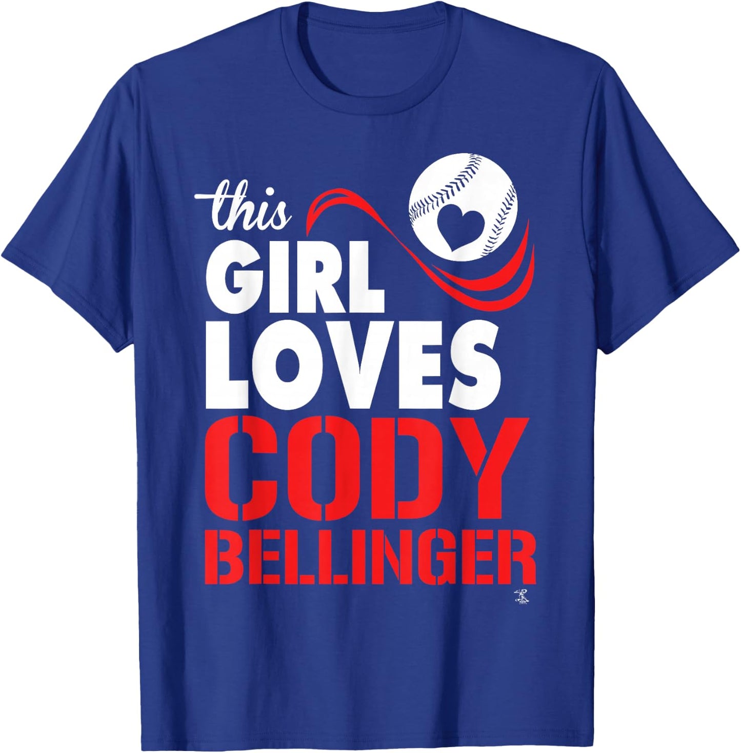 Cody Bellinger This Girl Loves - Apparel T-Shirt - T-Shirt | Royal