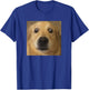 Funny Surprised Golden Retriever Face Blur Meme T-Shirt - T-Shirt | Royal