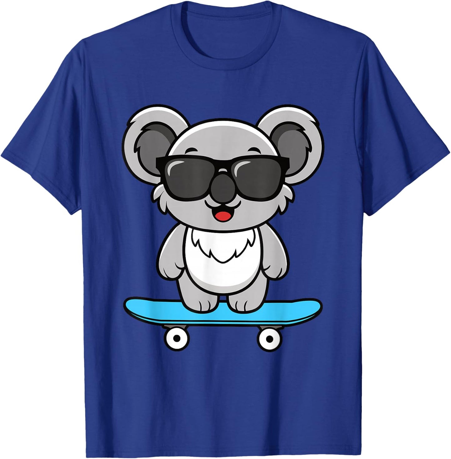 Funny Cool Koala Skateboard Boys Kids T-Shirt - T-Shirt | Royal