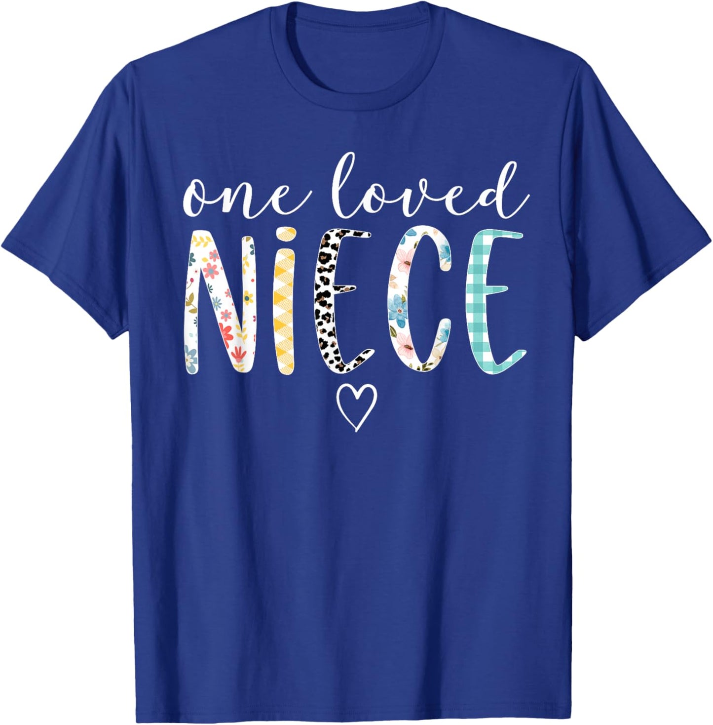 Niece Gifts Women One Loved Niece Mother's Day T-Shirt - T-Shirt | Royal