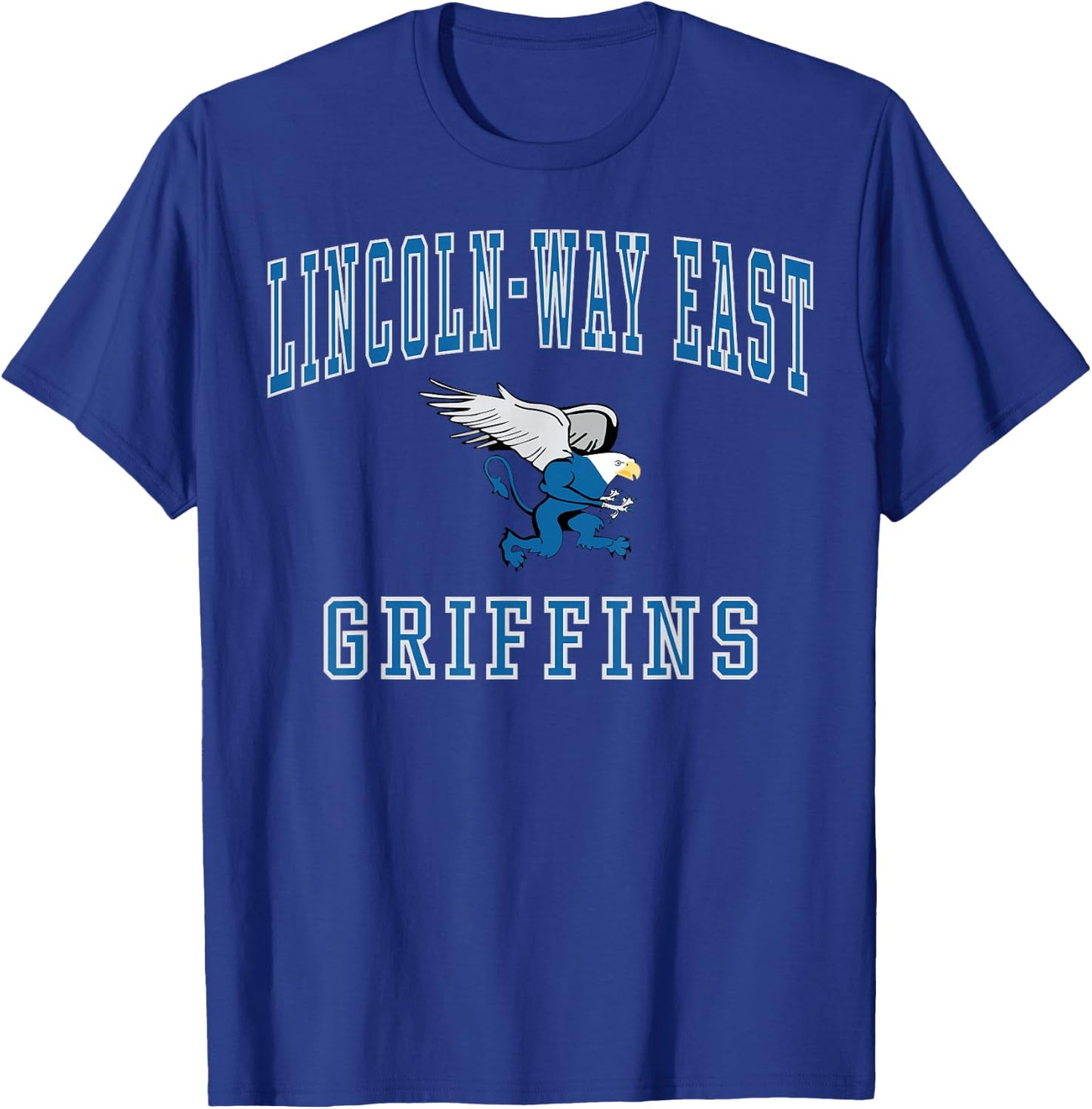 Lincoln-Way East High School Griffins C1 T-Shirt - T-Shirt | Royal