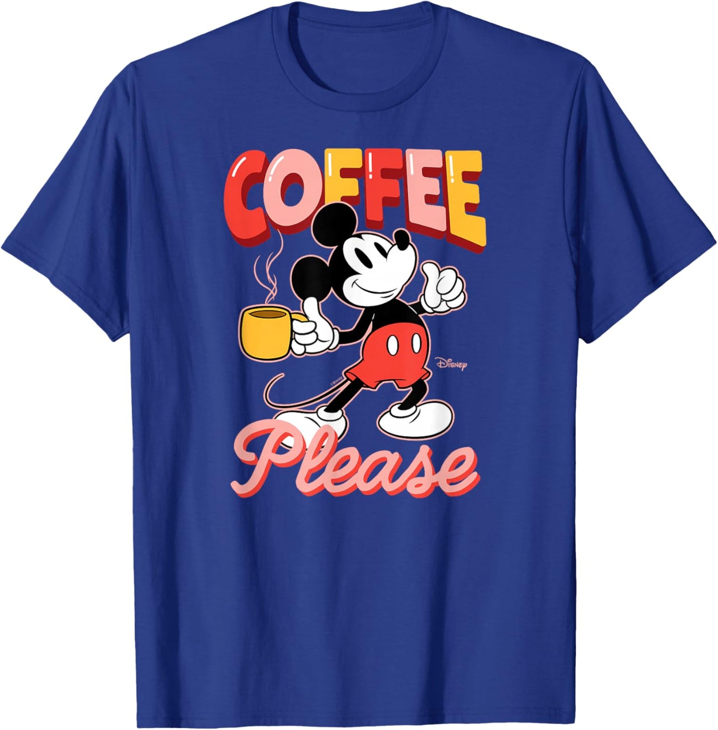 Disney - Mickey Coffee Please T-Shirt - T-Shirt | Royal
