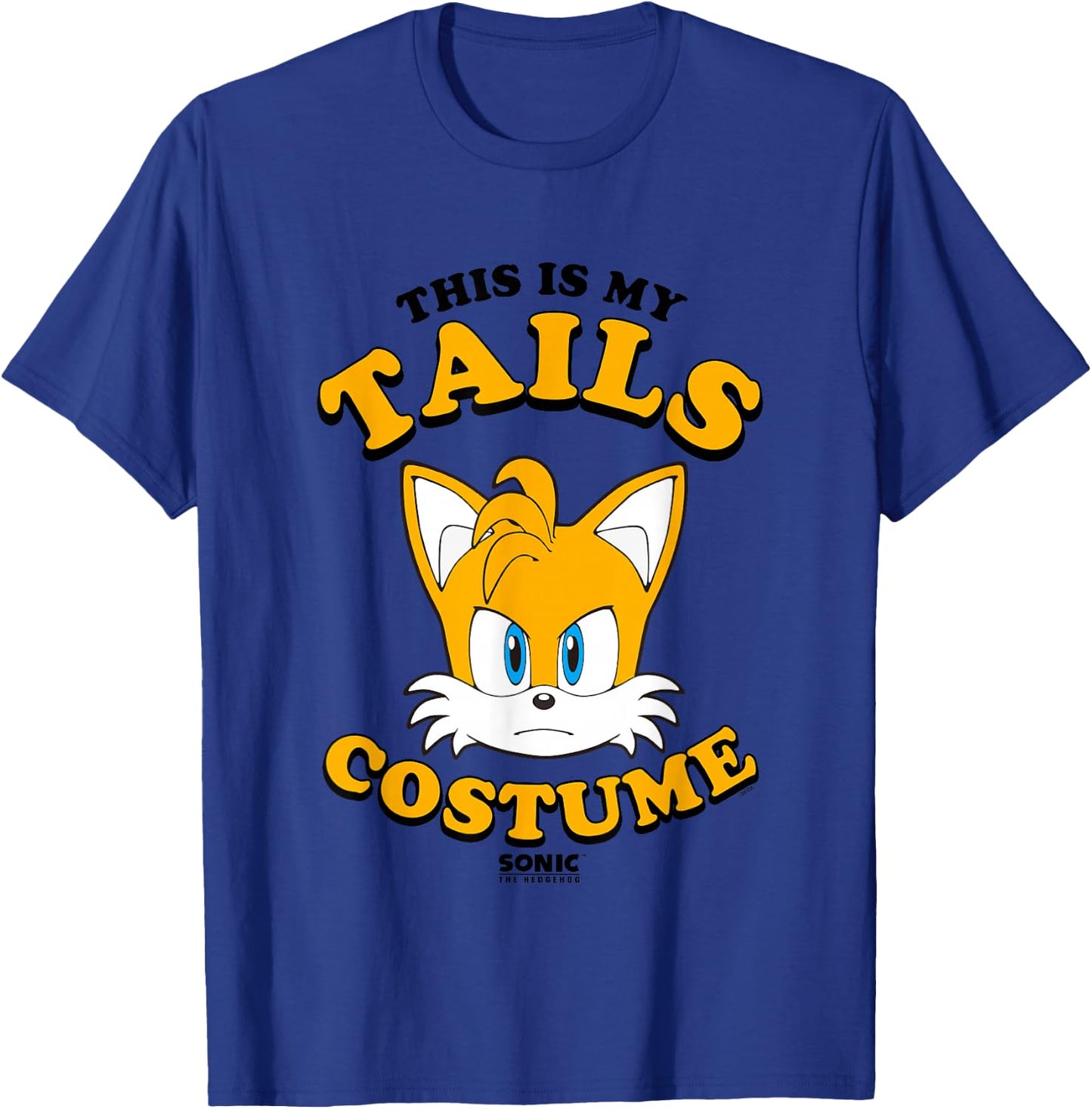 Sonic The Hedgehog Halloween This Is My Tails Costume T-Shirt - T-Shirt | Royal