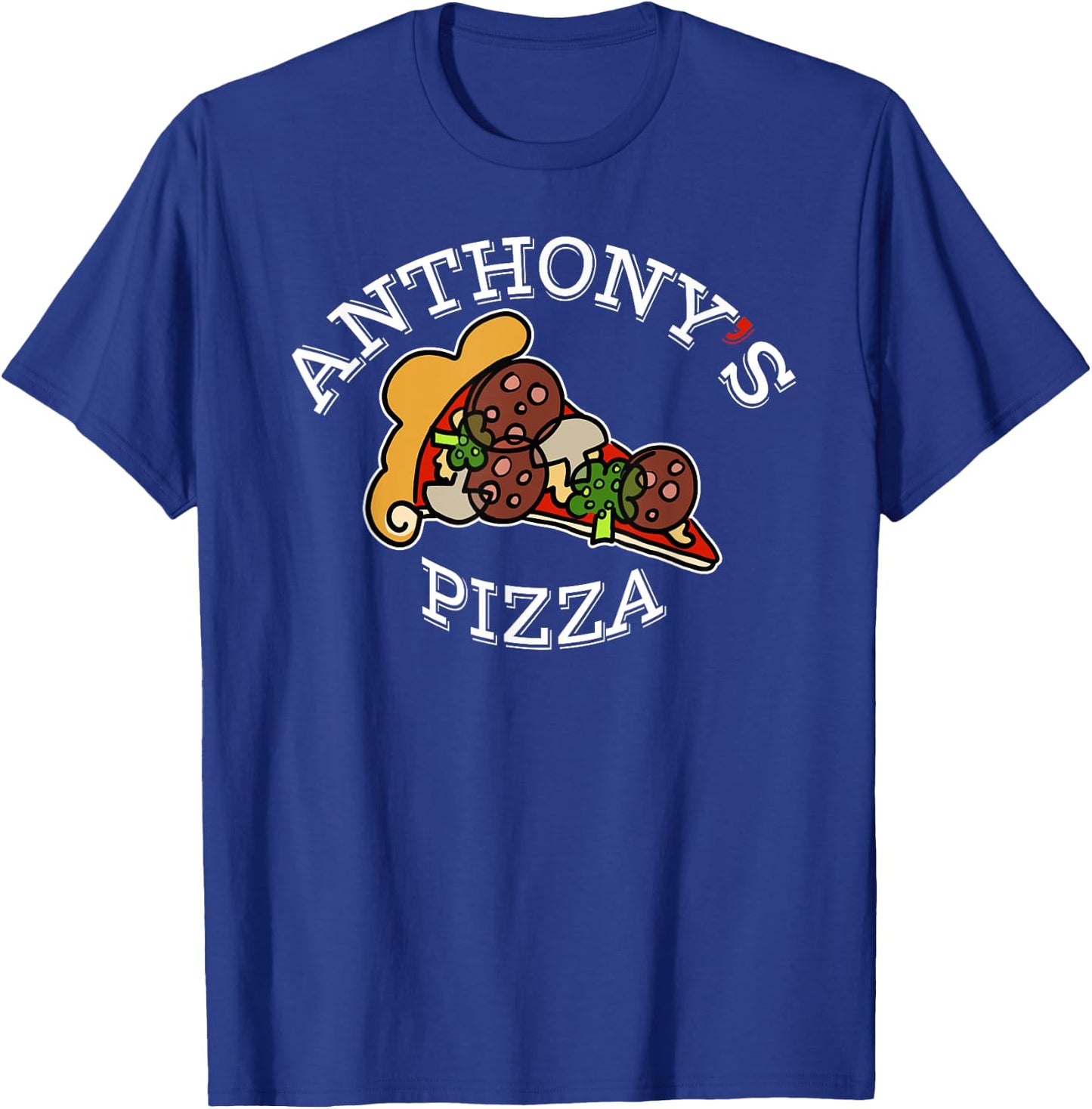 Anthony's PIzza - Classic Italian Pizzeria T-Shirt - T-Shirt | Royal