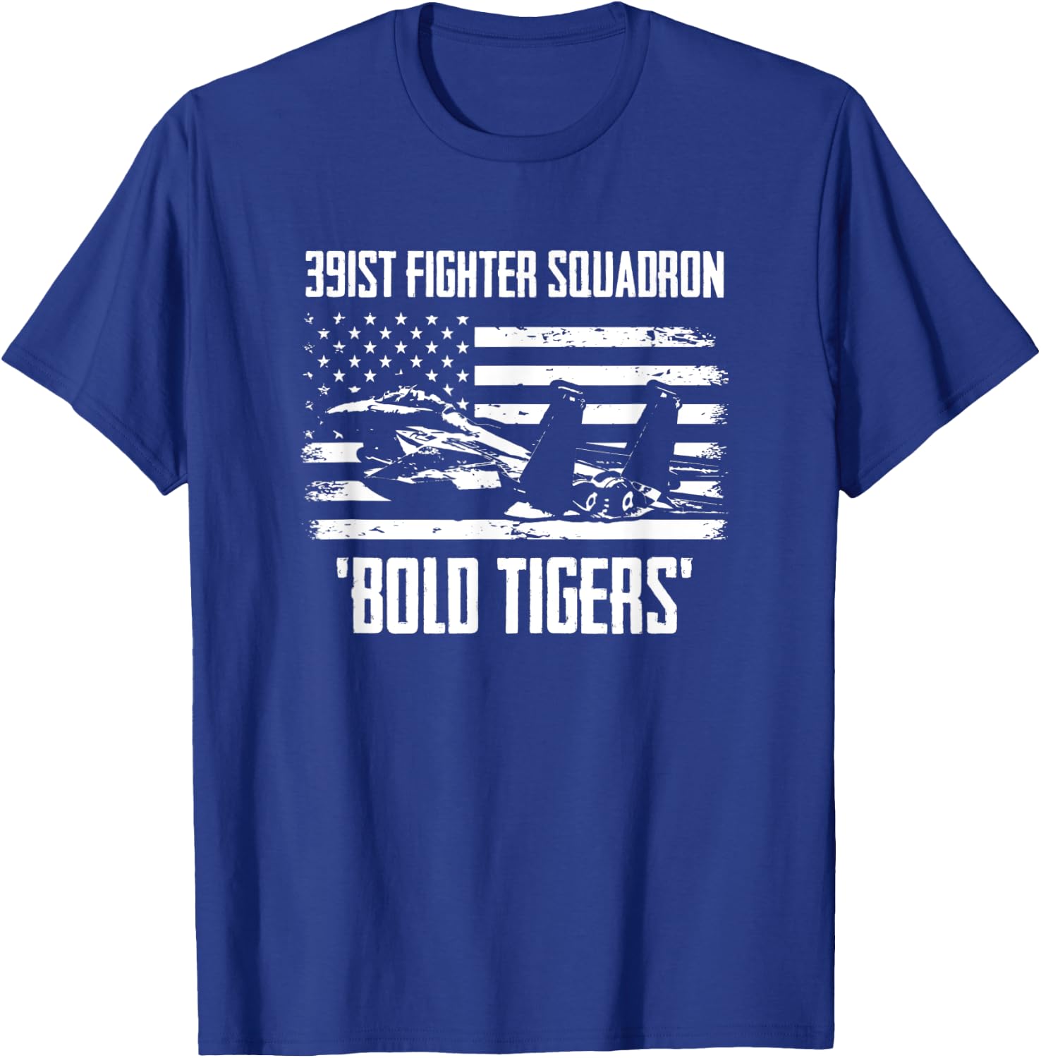 391st Fighter Squadron Bold Tigers T-Shirt - T-Shirt | Royal