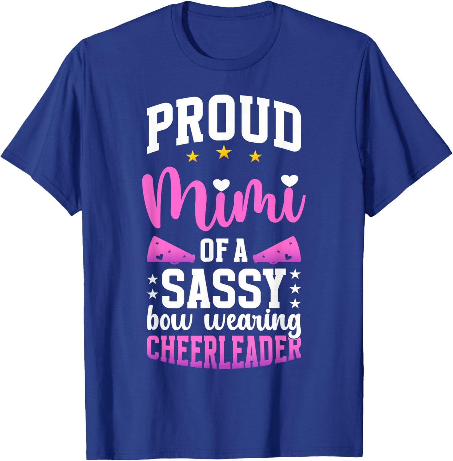 Proud Mimi Of A Cheerleader Mimi Cheer Mimi Grandma T-Shirt - T-Shirt | Royal