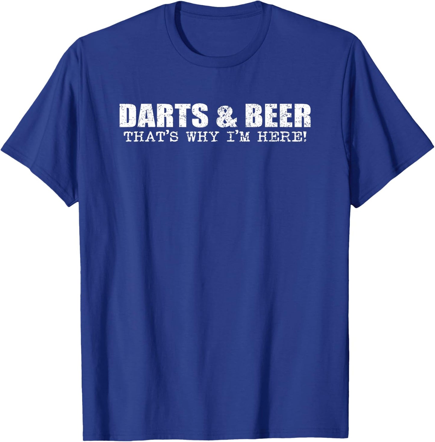 Dart Player Team League Funny Darts Beer T-Shirt - T-Shirt | Royal
