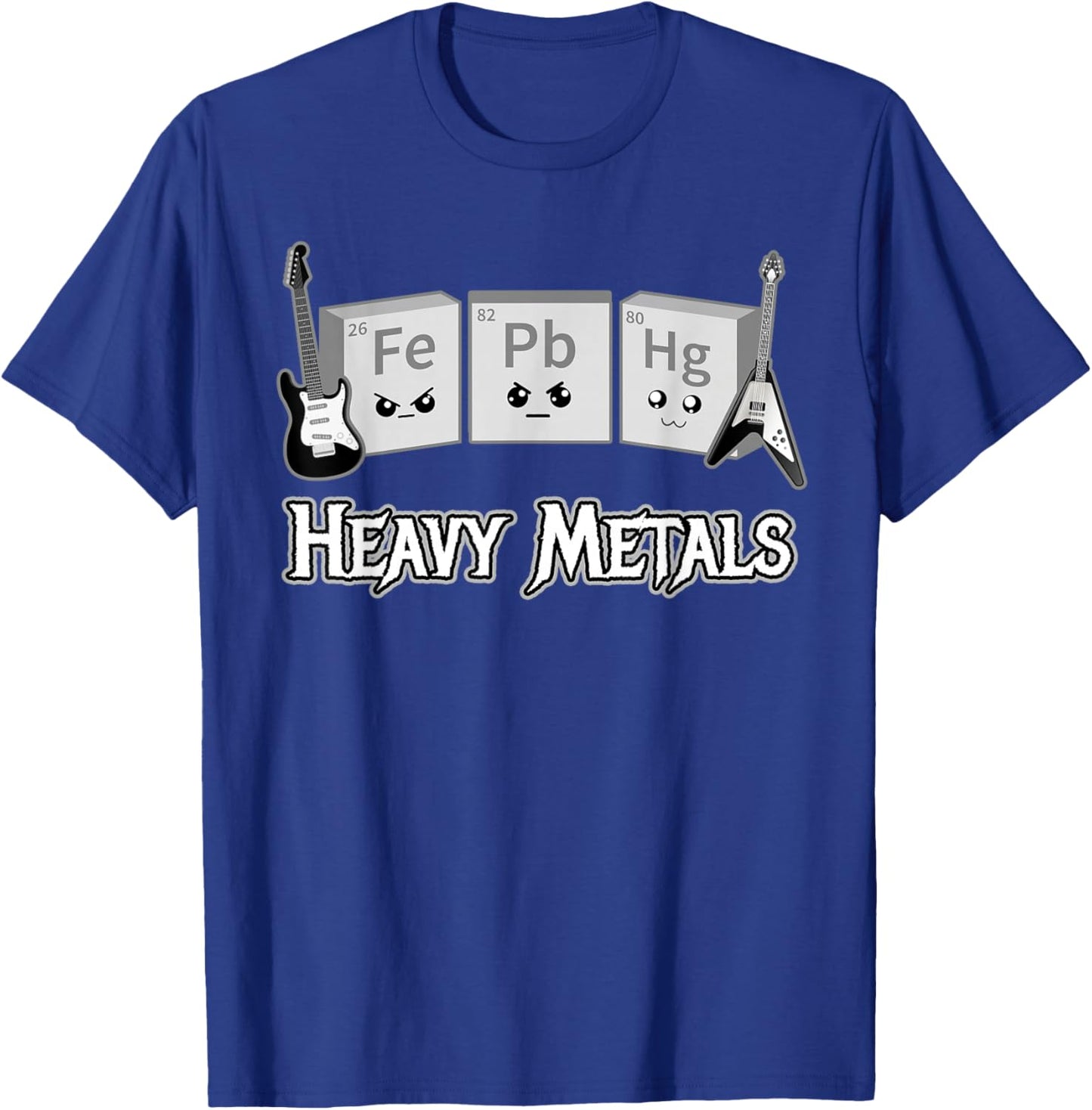Periodic Elements Heavy Metals Funny Science T-Shirt - T-Shirt | Royal