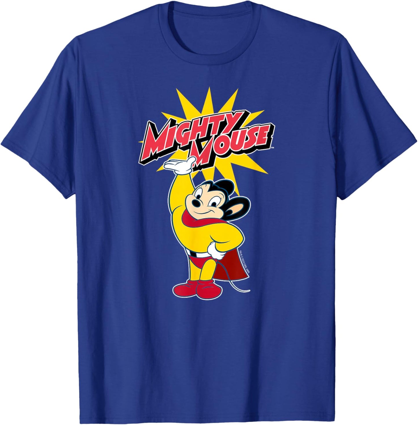 Mighty Mouse - Mighty Mouse Burst T-Shirt - T-Shirt | Royal