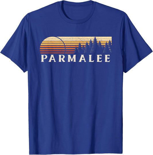 Parmalee, FL Vintage Evergreen Sunset Eighties Retro T-Shirt - T-Shirt | Royal