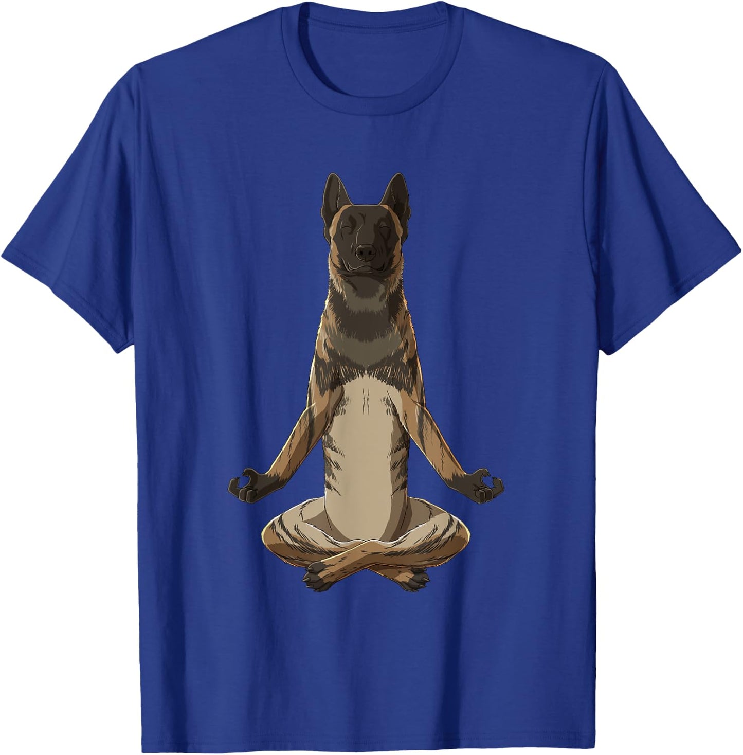 Funny Yoga Dog Dutch Shepherd T-Shirt - T-Shirt | Royal