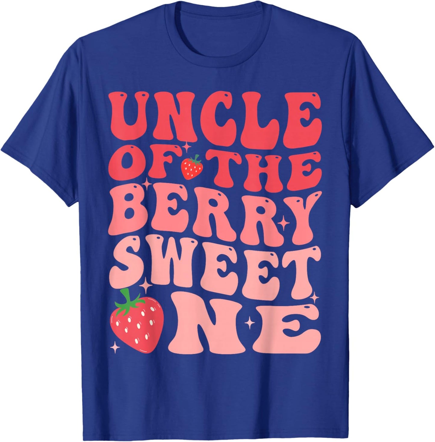 Uncle Of The Berry Sweet One 1st Birthday Strawberry T-Shirt - T-Shirt | Royal