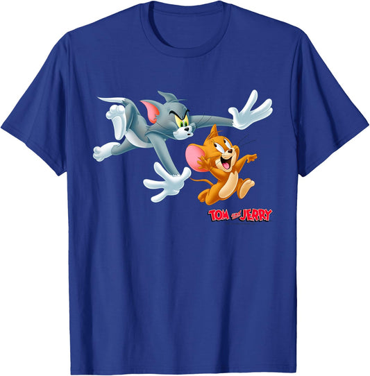 Kids Tom and Jerry Classic Style Chase Portrait T-Shirt - T-Shirt | Royal