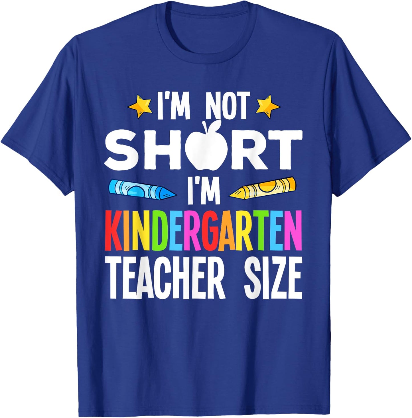 Cool Kindergarten Teacher Art Women Preschool Kinder T-Shirt - T-Shirt | Royal
