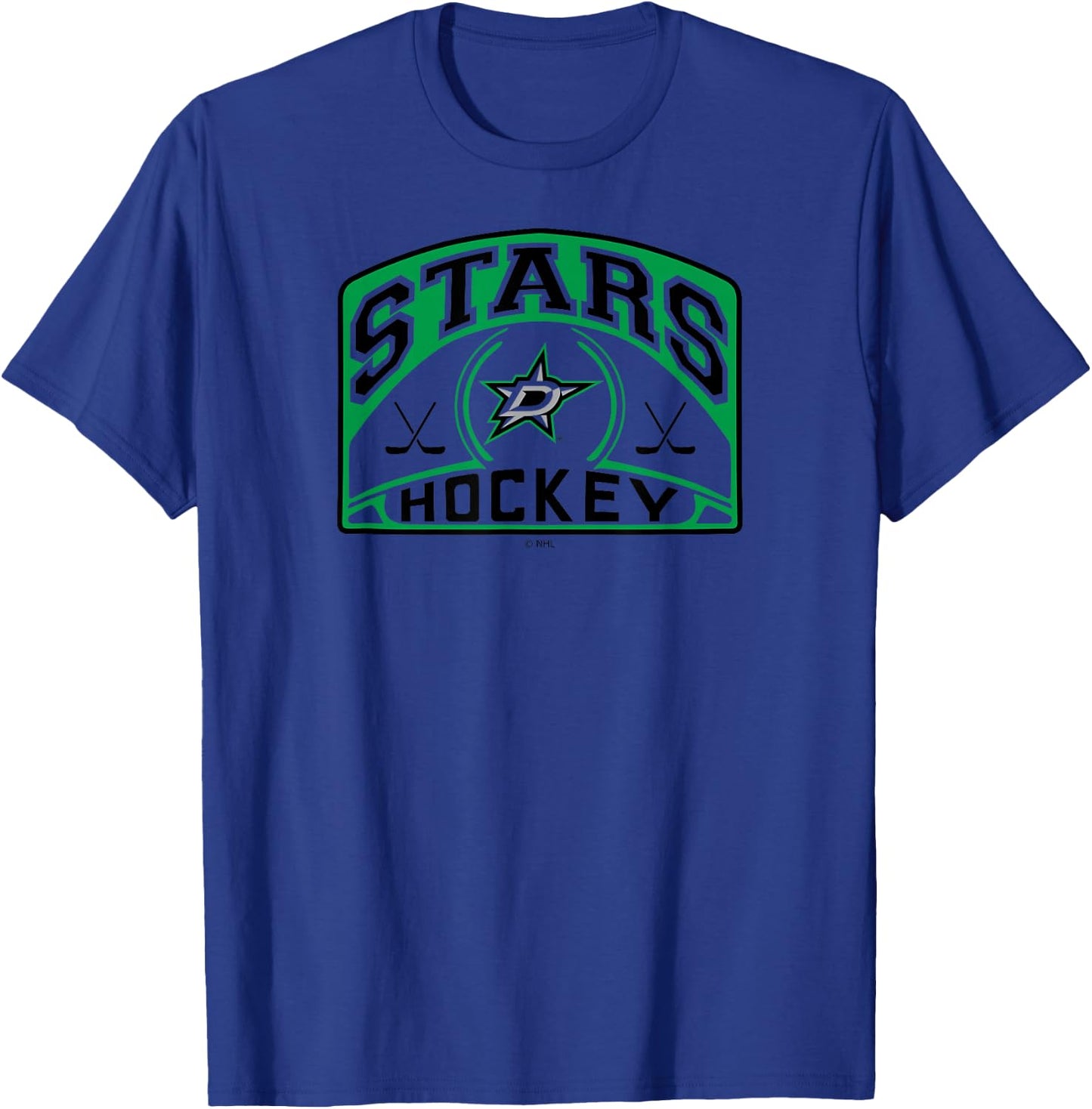 Dallas Stars Glide White Officially Licensed T-Shirt - T-Shirt | Royal