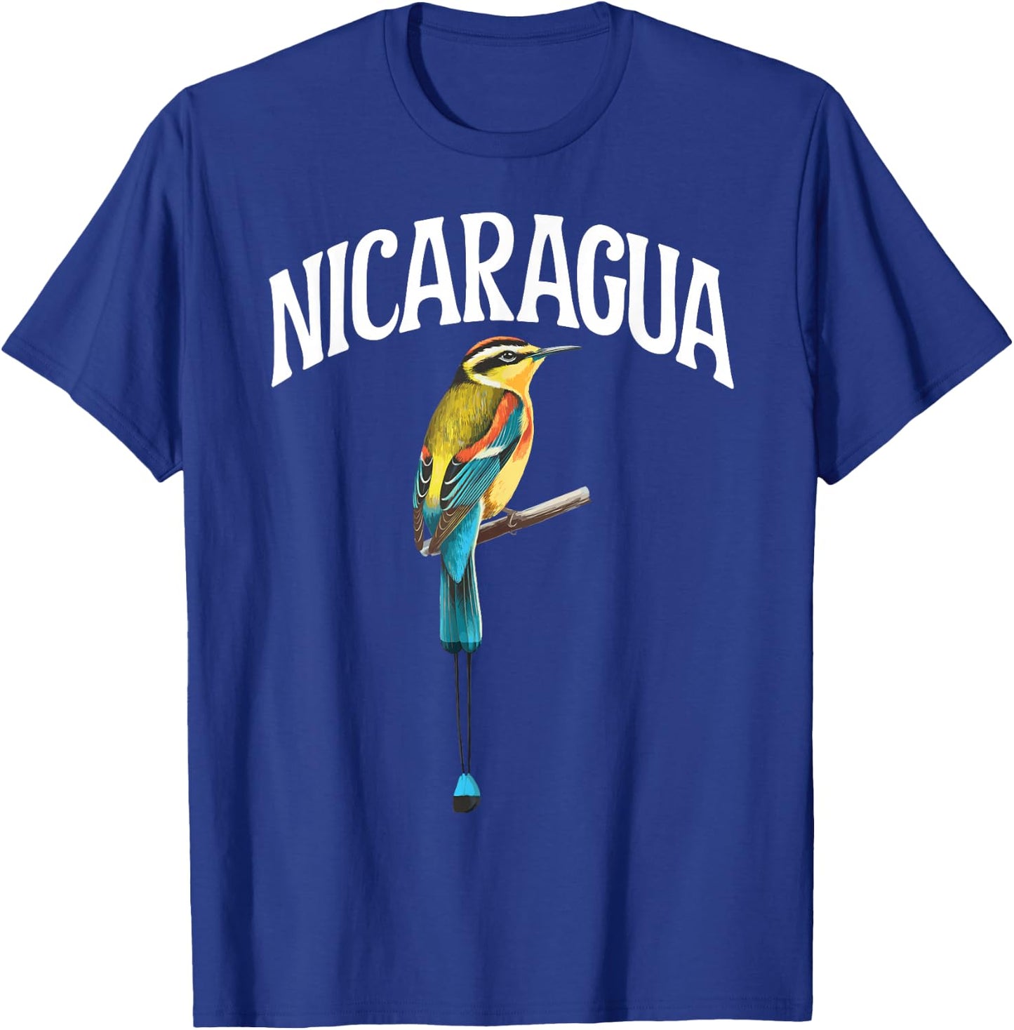 Nicaragua Guardabarranco Nicaraguan Bird Central America T-Shirt - T-Shirt | Royal